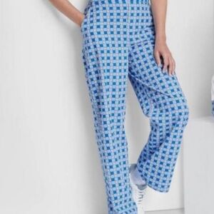 NWT Wild Fable Pants &  Blue With White Flowered Flare Pants  Size:S
